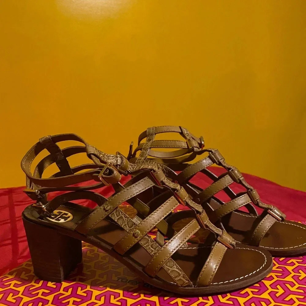Tory Burch Reggie Leather Gladiator Sandal - Picture 2 of 7